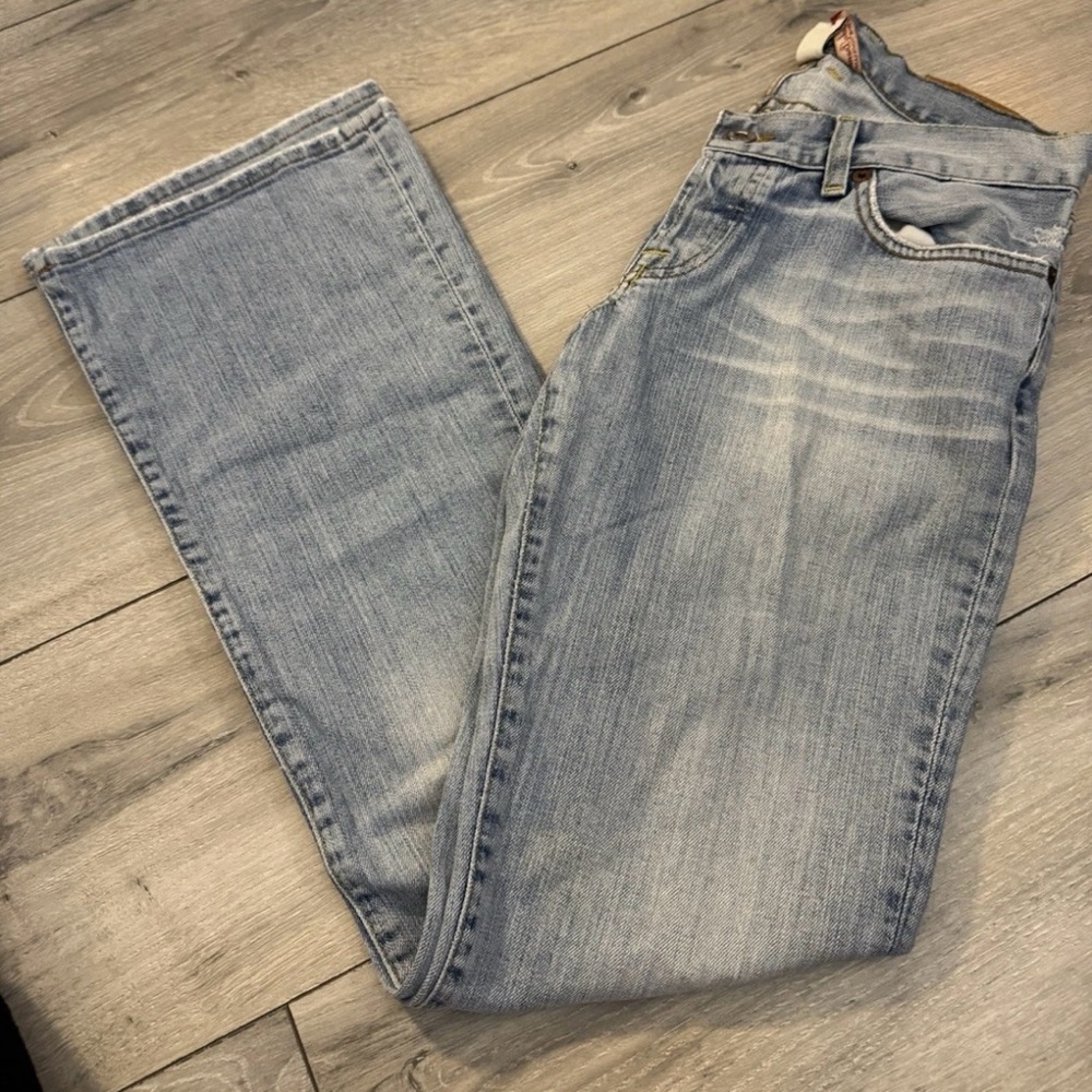 Vintage Lucky Brand Women’s Size 4 Blue Flared Jeans 27in Stretch Y2K USA